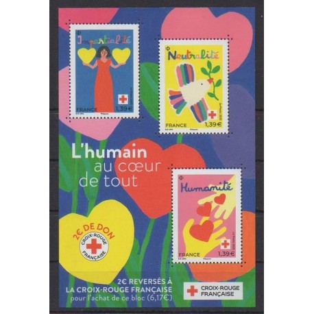 France - Poste - 2025 - La Croix-Rouge française - Health or Red cross