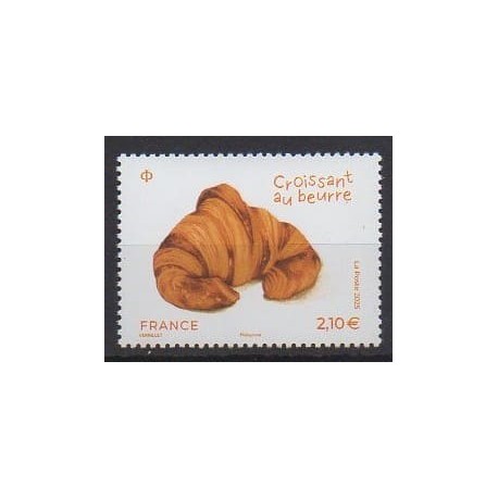 France - Poste - 2025 - Le croissant au beurre - Gastronomie