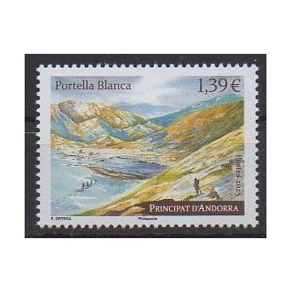 Acheter ce timbre d'Andorre français de l'année 2025 (Portella Blanca).