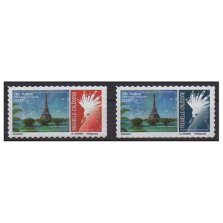 Buy these stamps of New Caledonia of the year 2025 (78ème salon philatélique d'Automne).