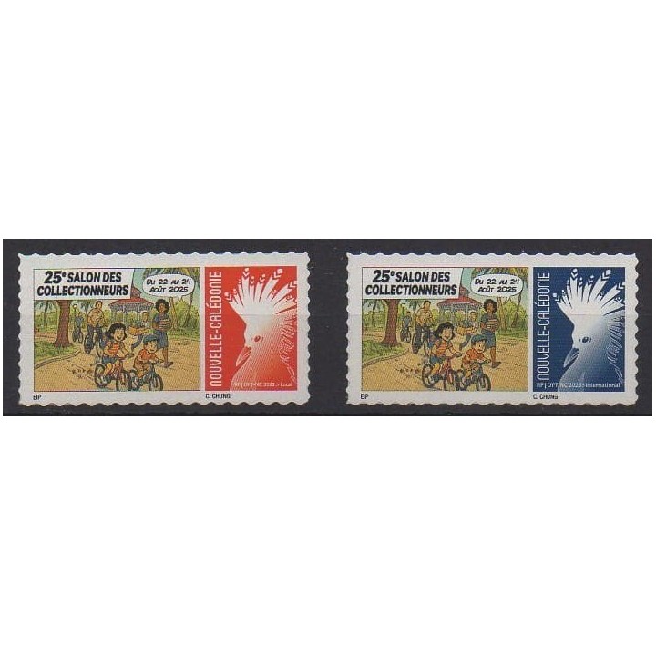 Acheter ces timbres de Nouvelle-Calédonie de l'année 2025 (25ème salon des collectionneurs).