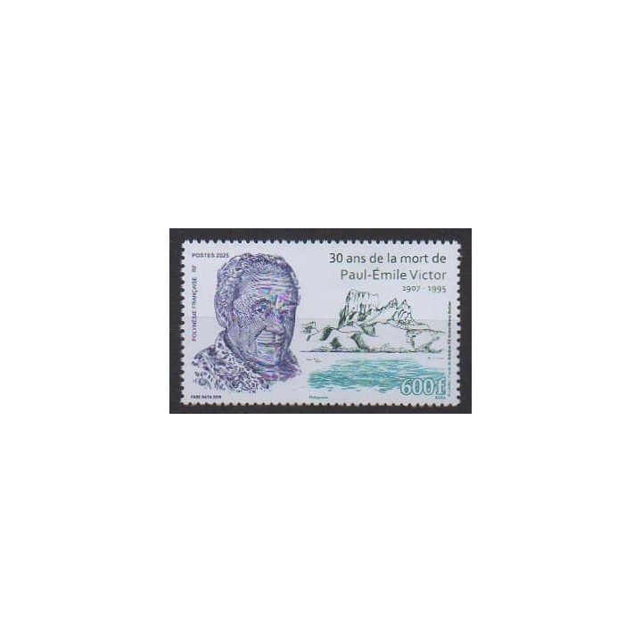 Acheter ce timbre de Polynésie de l'année 2025 (Paul-Émile Victor).