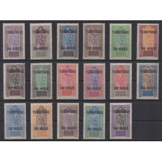 Buy this set of stamps of Niger of the year 1921 (Nb 1/17). - Mint hinged