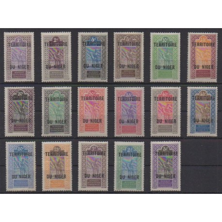 Niger - 1921 - No 1/17 - Neufs avec charnière