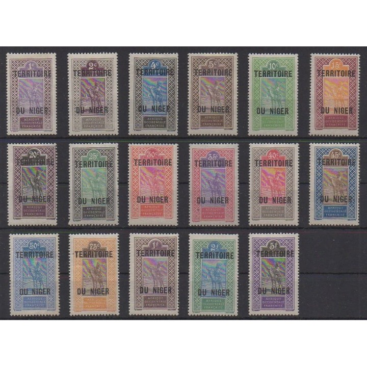 Buy this set of stamps of Niger of the year 1921 (Nb 1/17). - Mint hinged