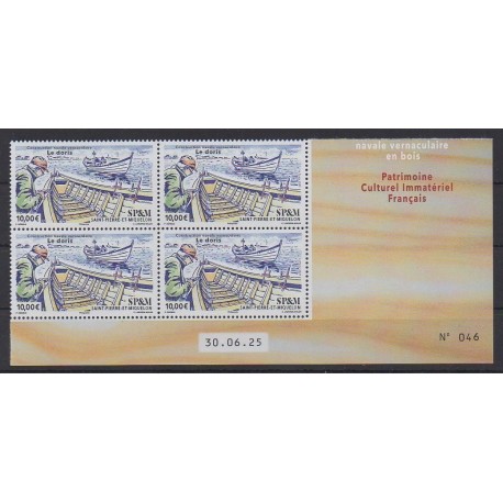 Saint-Pierre and Miquelon - 2025 - Nb 1369 - Coin daté - Boats