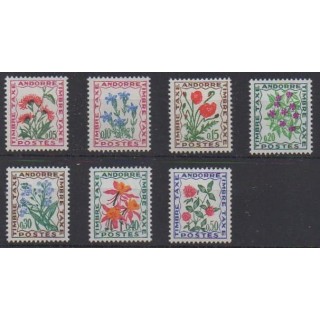 Buy this set of stamps of French Andorra of the year 1964 (Nb T46/T52).