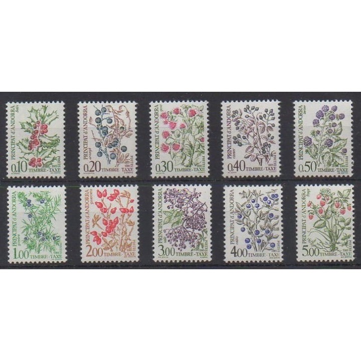 Buy this set of stamps of French Andorra of the year 1985 (Nb T53/T62).
