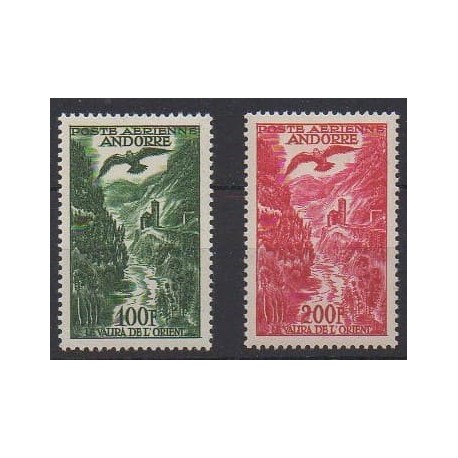Andorre - 1955 - No PA2/PA3 - Sites - Neufs avec charnière