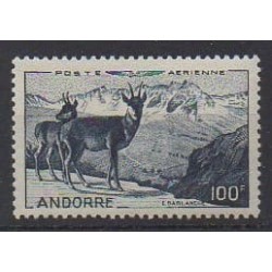 French Andorra - 1950 - Nb PA1 - Mamals - Mint hinged