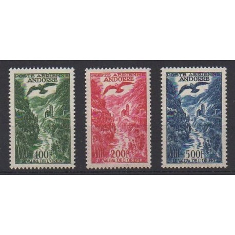 French Andorra - 1955 - Nb PA2/PA4 - Sights