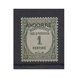 French Andorra - Postage due - 1931 - Nb T9