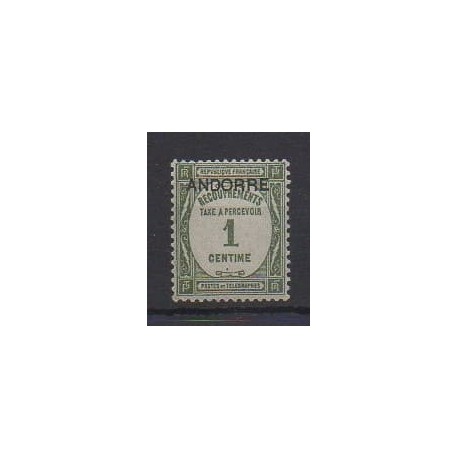 French Andorra - Postage due - 1931 - Nb T9