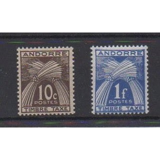 Buy this set of stamps of French Andorra of the year 1946 (Nb T32/T33).