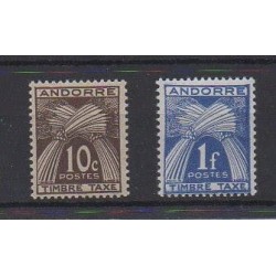 Andorre - Timbres-Taxe - 1946 - No T32/T33