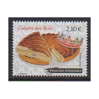 Acheter ce timbre d'Andorre français de l'année 2025 (La galette des rois).
