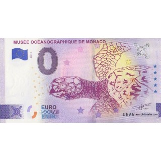 Billet souvenir touristique - 2025-3 - Musée océanographique de Monaco - La tortue - ()