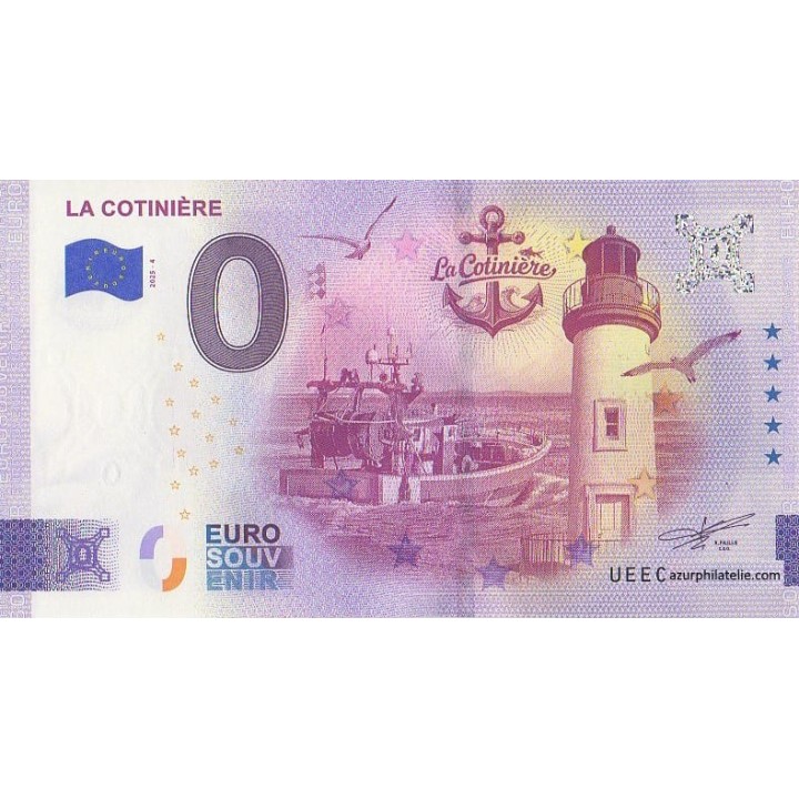Billet souvenir touristique - 2025-4 - La Cotiniere - (Charente-Maritime)