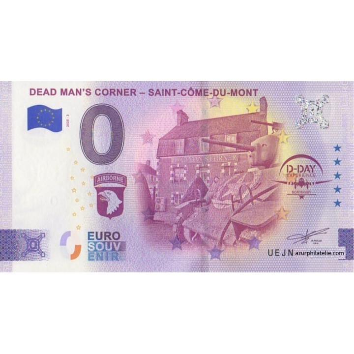 Billet souvenir touristique - 2025-3 - Dead Man'S Corner - Saint-Côme-du-Mont - (Manche)