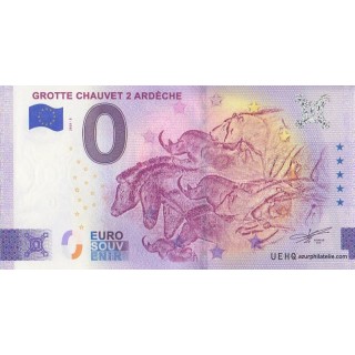 Billet souvenir touristique - 2025-5 - Grotte Chauvet 2 - Ardèche - (Ardèche )