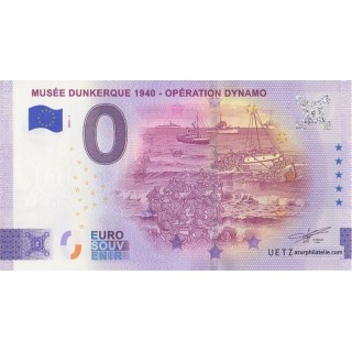 Euro banknote memory - 2025 - Musée Dunkerque 1940 - Opération Dynamo - (Nord)