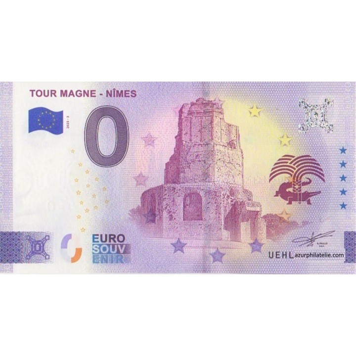 Billet souvenir touristique - 2025-3 - Tour Magne - Nimes - (Gard)