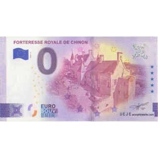 Billet souvenir touristique - 2025-2 - Forteresse royale de Chinon - (Indre-et-Loire )