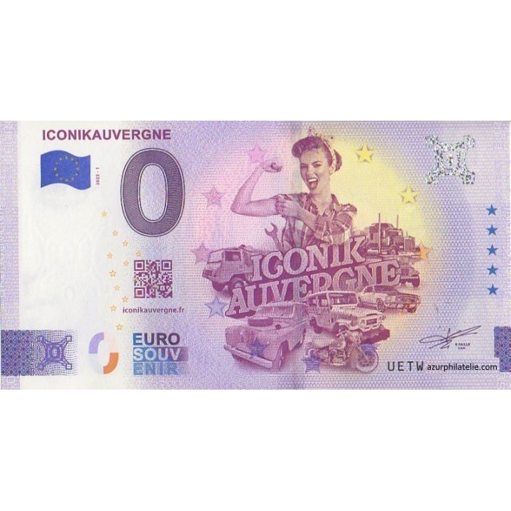 Billet souvenir touristique - 2025-1 - Iconikauvergne - (Puy-de-Dôme)