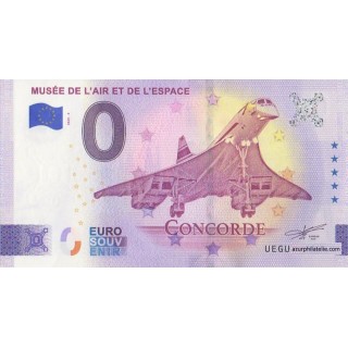 Billet souvenir touristique - 2025-4 - Musée de l'air et de l'espace - Le Concorde - (Seine-St-Denis)
