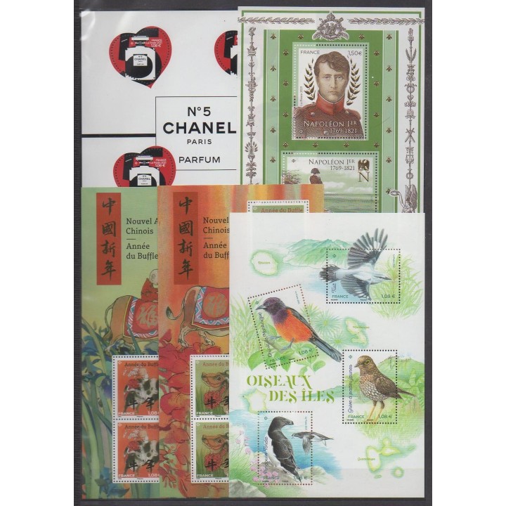 Acheter  les timbres de France   2021 (No 5458A/5544 - BF152 - S180/S181 - PA85 - F86 - F89).