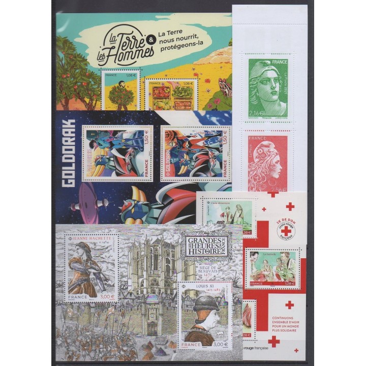 Acheter  les timbres de France   2021 (No 5458A/5544 - BF152 - S180/S181 - PA85 - F86 - F89).