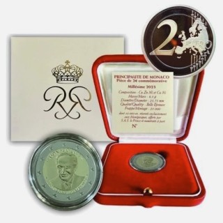 2 euro commémorative - Monaco - 2023 - The centenary of the birth of Prince Rainier III - Proof