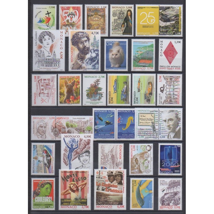 Buy these stamps and these 3 souvenir sheets of Monaco of the year 2025 (Nb 3468/3519).