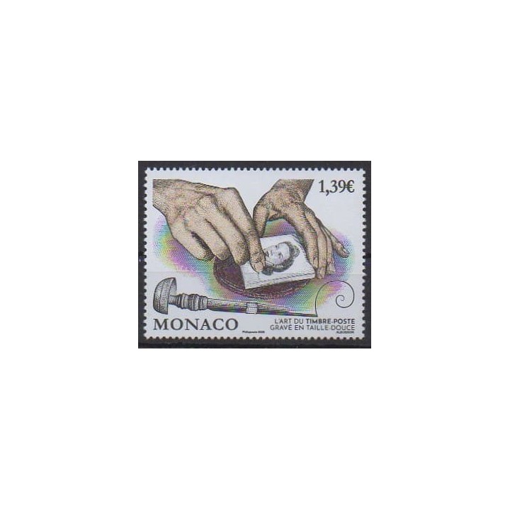 Acheter ce timbre de Monaco de l'année 2025 (Timbre-poste gravé en taille-douce).