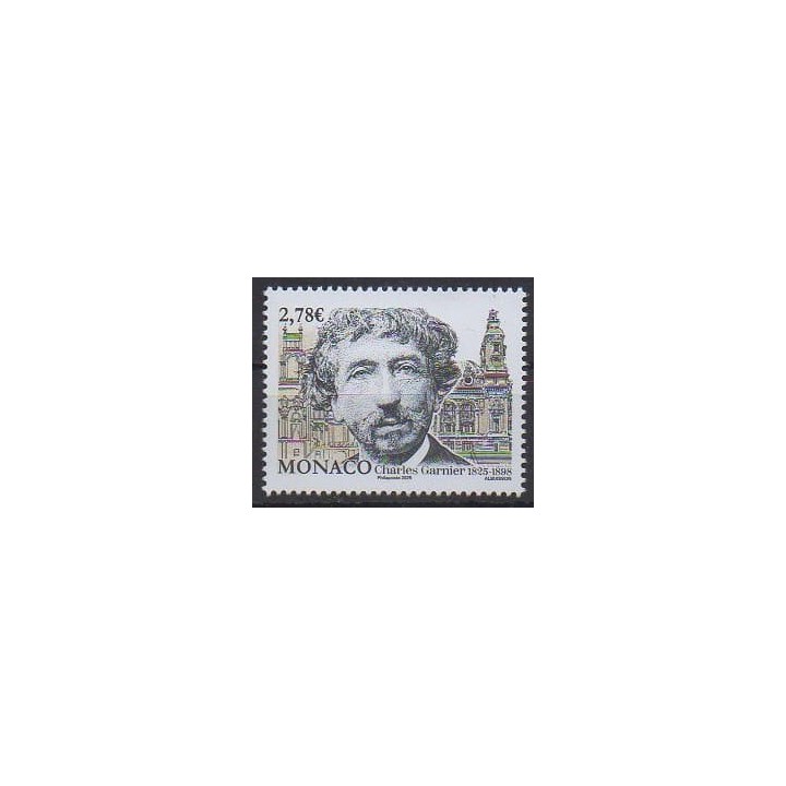 Buy this stamp of Monaco of the year 2025 (Charles Garnier).