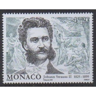 Buy this stamp of Monaco of the year 2025 (Johann Strauss).