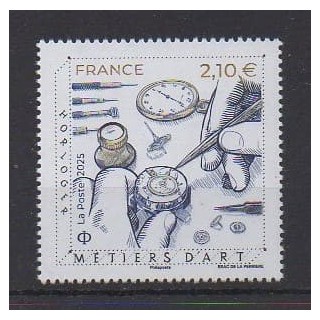 Buy this stamp of France of the year 2025 (Horloger).