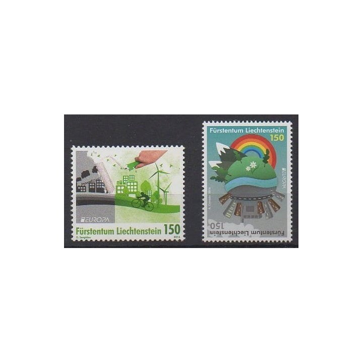 Buy this set of stamps of Liechtenstein of the year 2016 (Nb 1730/1731).