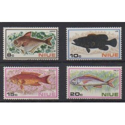Niue - 1973 - Nb 142/145 - Sea life - Mint hinged