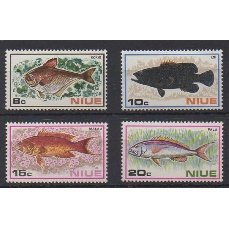 Niue - 1973 - Nb 142/145 - Sea life - Mint hinged