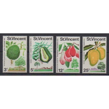Saint Vincent - 1972 - Nb 315/318 - Fruits or vegetables