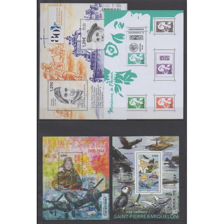 Buy the stamps and the 4 souvenir sheets of Saint-Pierre et Miquelon of the year 2024 (Nb 1326/1350).