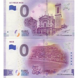 Billet souvenir - 06 - Vieux Nice et Nice - 2018-1 et 2025-1 - - Mêmes numéros