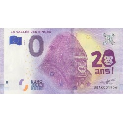 Euro banknote memory - 86 - La vallée des Singes - 2018-2 - Nb 1956