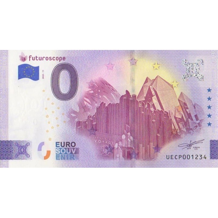 Billet souvenir touristique - 2025-11 - Futuroscope - (Vienne)