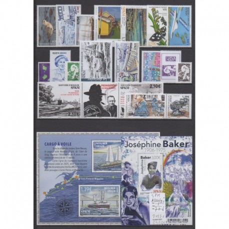 Saint-Pierre et Miquelon - Complete year - 2025 - Nb 1351/1372