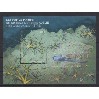 Acheter ce feuillet des Terres Australes et Antarctiques Françaises de l'année 2026 (Les fonds marins).