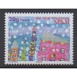 Saint-Pierre et Miquelon - 2025 - No 1370 - Dessins d'enfants - Noël