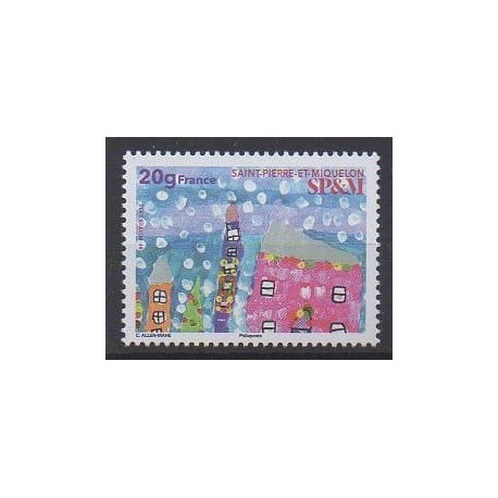 Saint-Pierre and Miquelon - 2025 - Nb 1370 - Children's drawings - Christmas