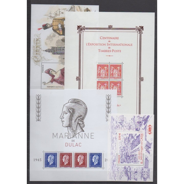 Acheter les timbres et les 20 blocs-feuillets de France  de l'année 2025 (No 5838/5945 - BF159 - PA 95 - S188/S189).